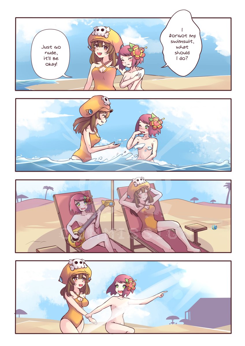shika_ichi on X: Commission of May from guilty gear and Sonia from megaman  star force playing on the beach ;3 #GUILTYGEAR #megamanstarforce #sonia  #may #fanart #games #響ミソラ #メイ #ギルティギア #流星のロックマン #fanart  t.coxSGjbgFF8k 