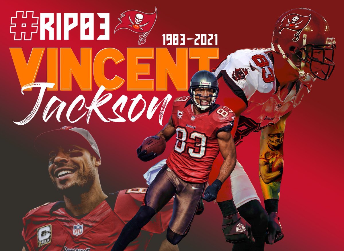 SaltyBuc91's tweet photo. @VincentTJackson We miss you & will never forget you, VJax! Here's some artwork I whipped up in your memory โค๏ธ #RIP83 #GoBucs https://t.co/m7dlTxfQOb