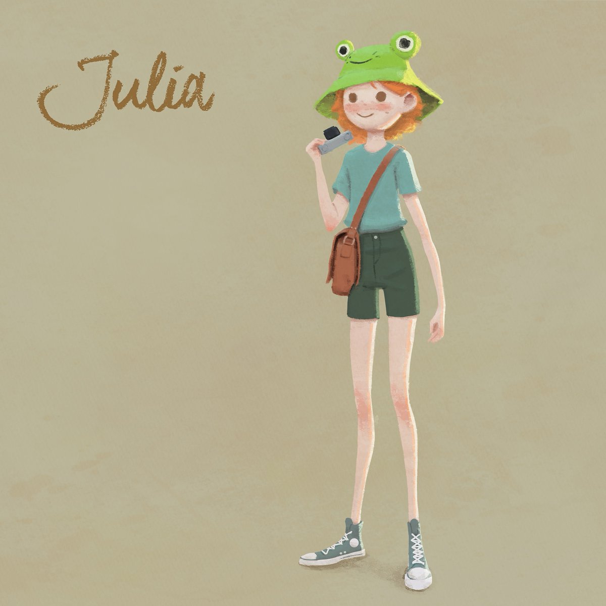 34/365. My character called Julia, she's a girl who like photograph and sketch nature. She's gonna be start of new project I'm making !