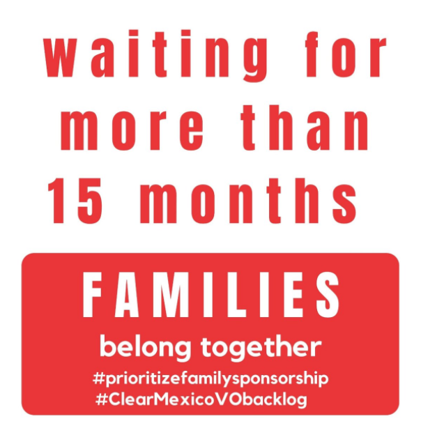 daniel_roy28's tweet photo. My wife, @AlejandraChDS, I and all the @RealSSAdvocates families ask @CitImmCanada to open 🌎 VAC. We're are👪 and deserve to live together #ClearMexicoVObacklog #prioritizefamilysponsorship @RealSSadvocates @CanEmbMexico @marcomendicino @jasrajshallan @ShaunaHemingway https://t.co/FNNxqS1uZG