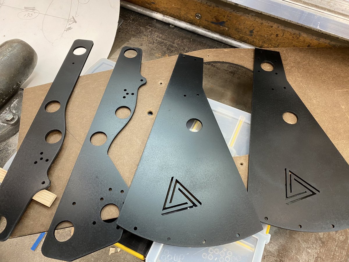 Freshly painted parts! #allblackeverything