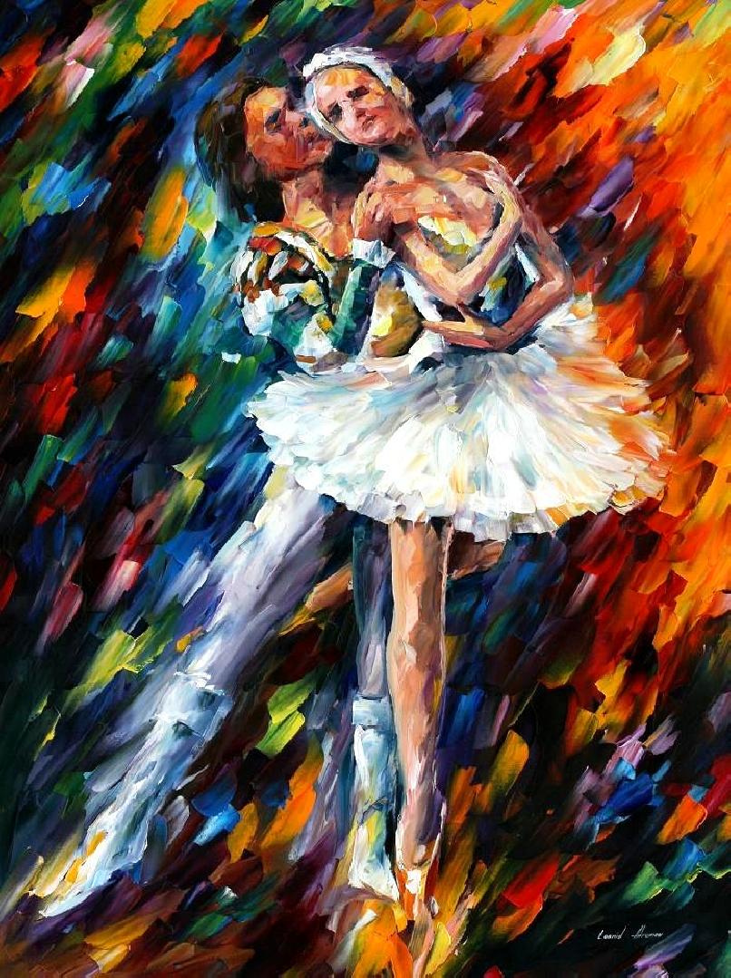 CLASSICAL DANCE — PALETTE KNIFE Oil Painting On Canvas By Leonid Afremov afremov.com/classical-danc…