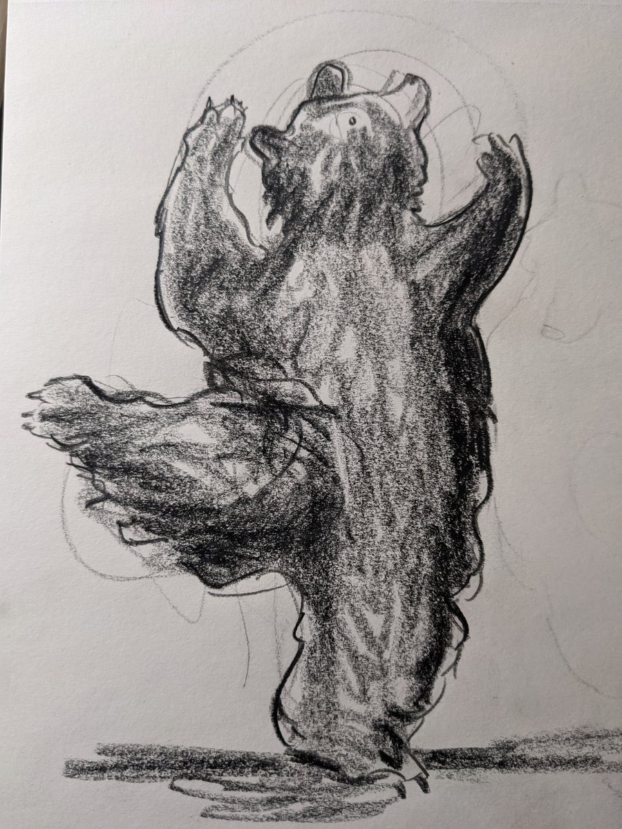 jmillspaints's tweet photo. I've got that feeling that feels like Sunday evening. So I drew a bear. #illustration #SCBWI #SCBWIArtists #scbwiwinterconference #TeachersOfTwitter #artistsoftwitter https://t.co/rx0ZHsxVvx