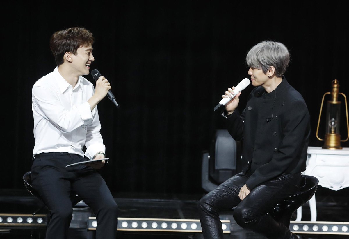 190710: Jongdae being the special MC for Baekhyun’s ‘City Lights’ first solo debut press conference 