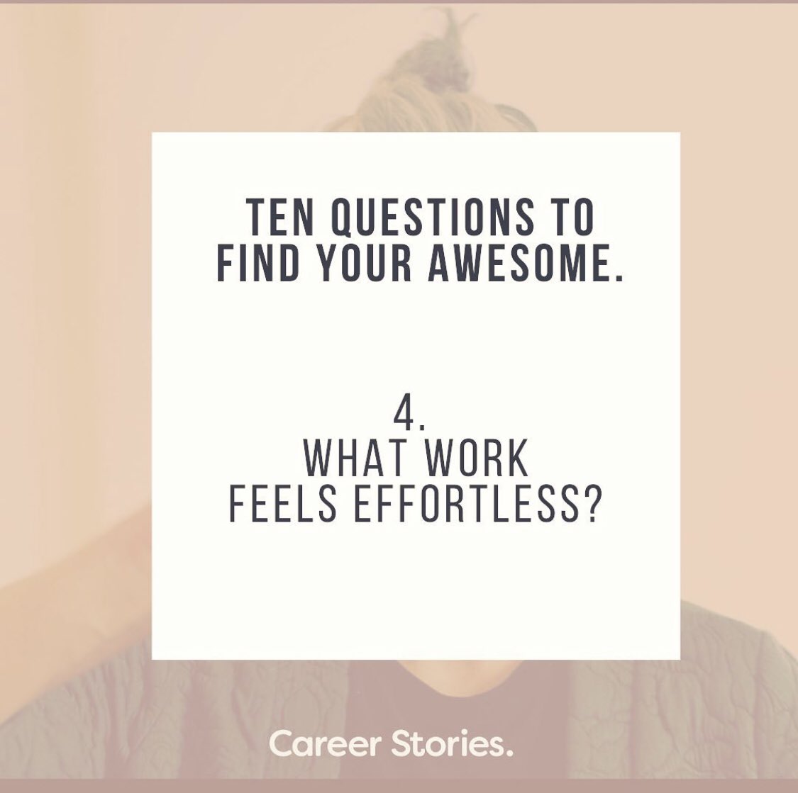 What work feels effortless? 
What work hardly feels like work? 

Maybe you get to do it. Maybe you don’t get to yet. 

But, what is ridiculously easy for you to do?

#careerdevelopment #careerstories