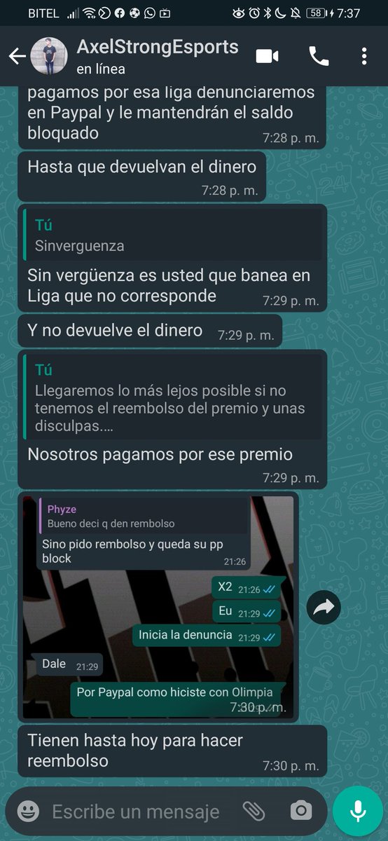 ¡ANUNCIO! ✖️

Como ya sabrán el lío de multicuentas de @StrongEsports_, pasamos a consultar, aceptaron el error pero se niegan a un reembolso del premio y lo increíble es que piden reembolso de <a href="/Awki_Cup/">Awki Cup - JZeroJak</a>, liga en la que también estuvieron con multicuentas.

Aquí las imágenes.