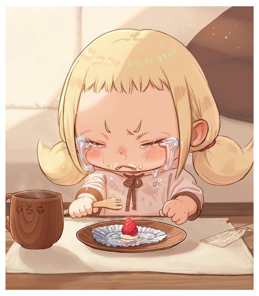 [閒聊] 幼女蛋糕吃太飽吃不下草莓 哭得好傷心