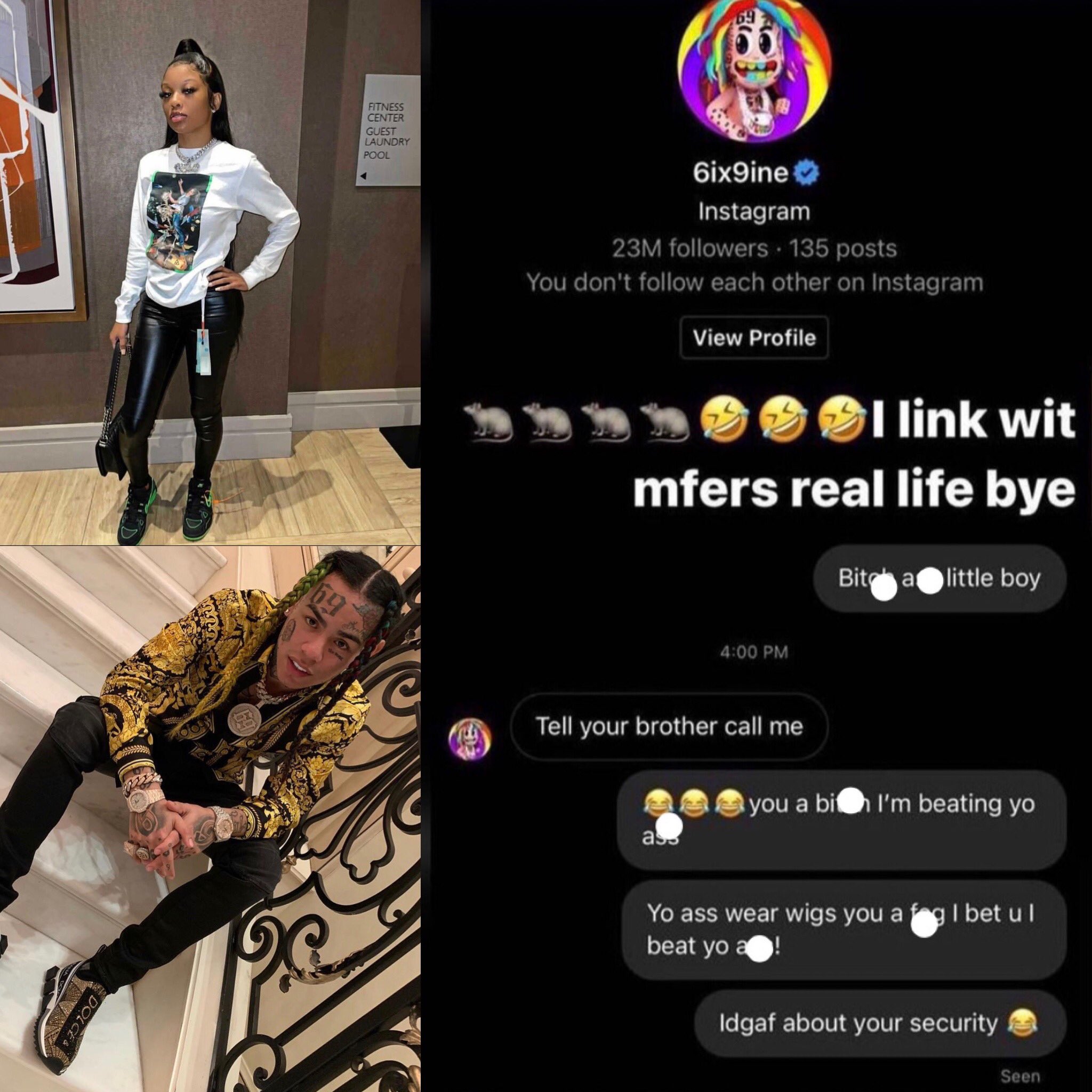 Riichstonemedia Kingvon S Sister Kaylab Checks 6ix9ine Riichstonemedia T Co 67k1ssj3ks Twitter