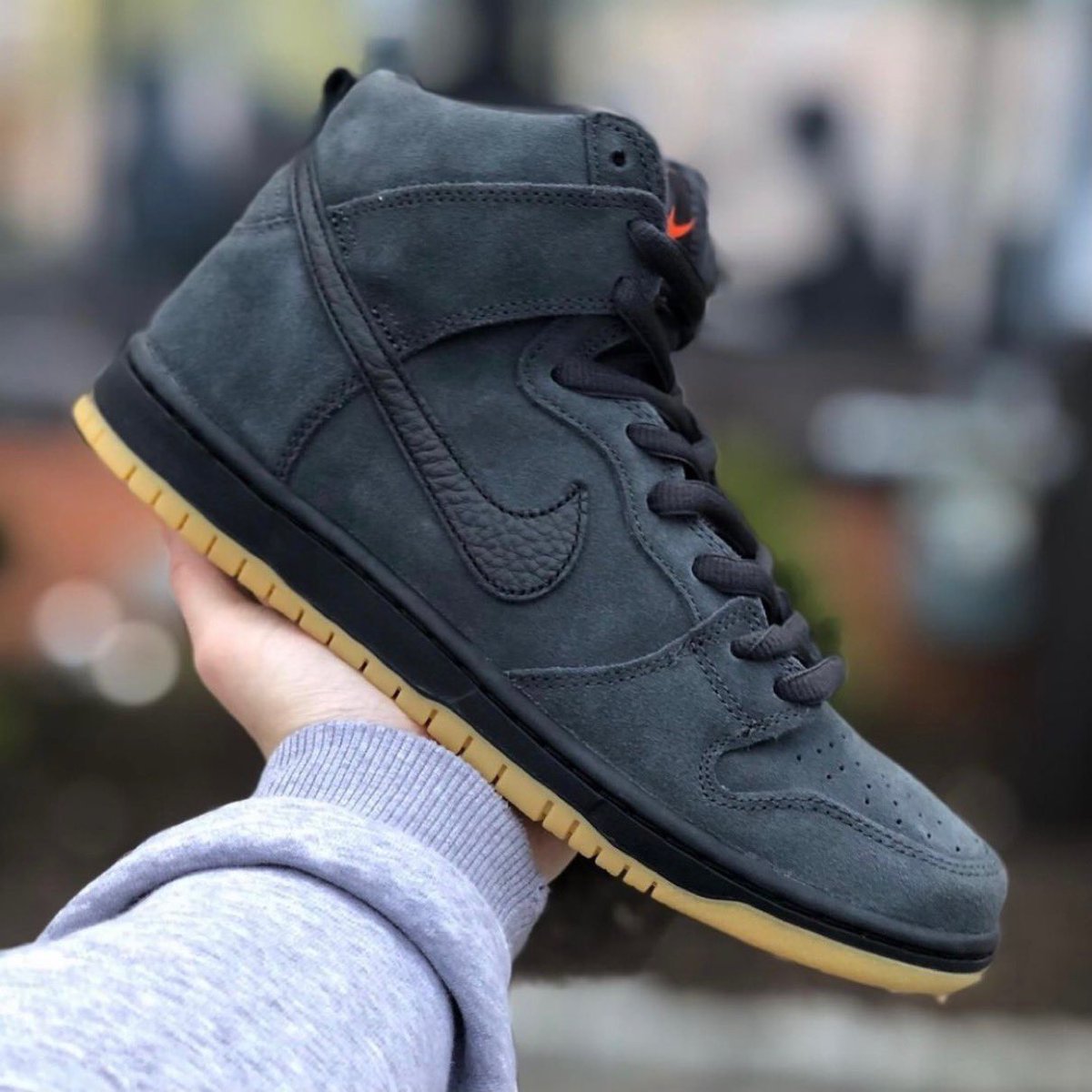 nike sb dunk high iso dark grey