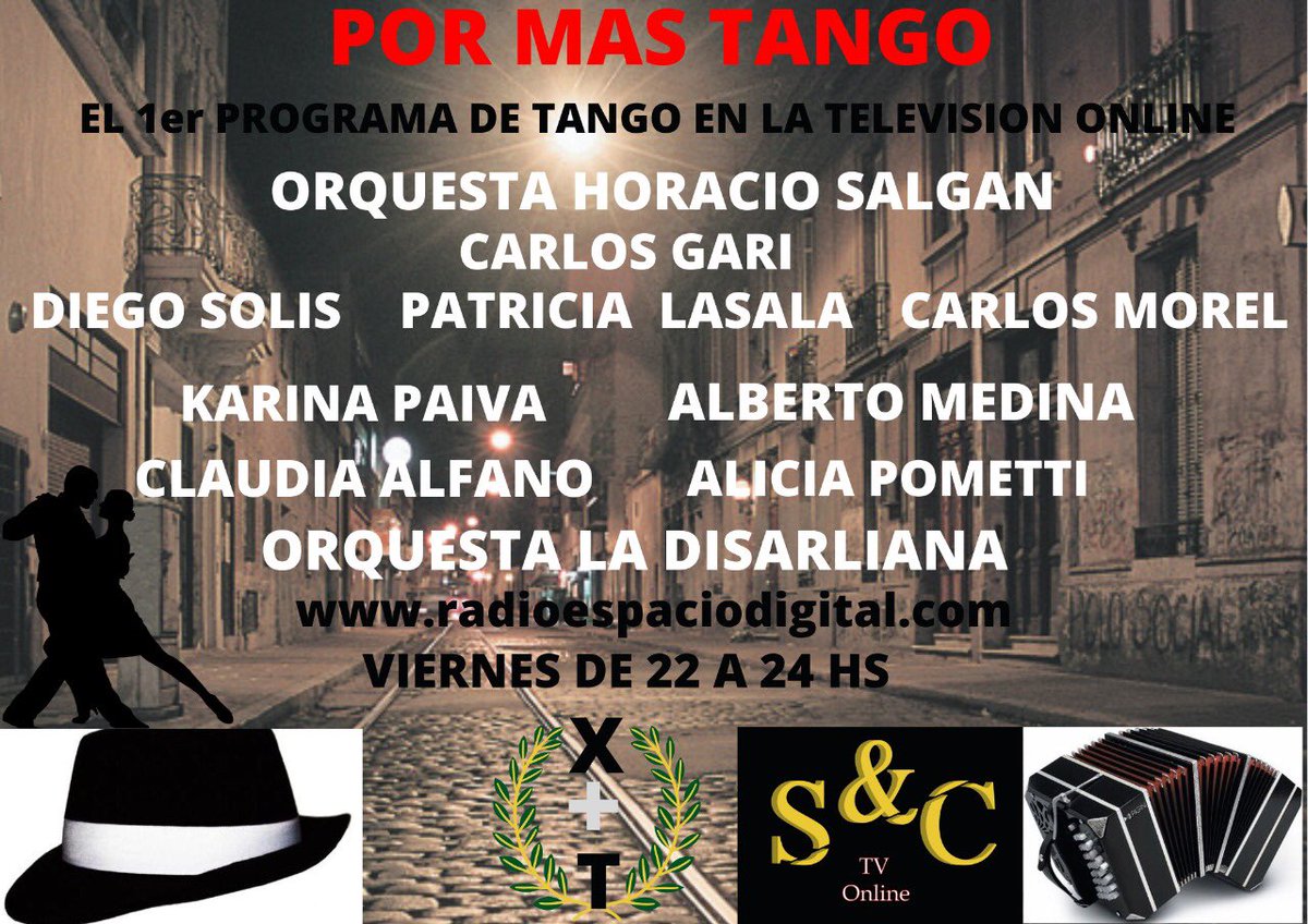 marceloduran26's tweet photo. No te lo podes perder #Tango https://t.co/OmxWzeq6ku