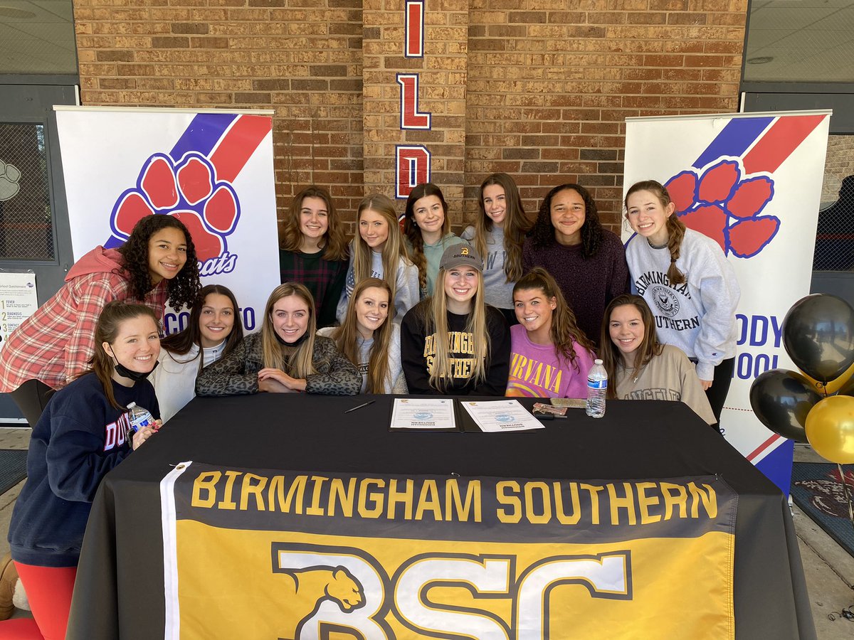 DwoodSoccer's tweet photo. Congratulations to Camryn Lampron for signing to play soccer at Birmingham Southern! We are so proud of you! 🐾❤️⚽️💙🐾 #onceawildcatalwaysawildcat https://t.co/em41569qE7