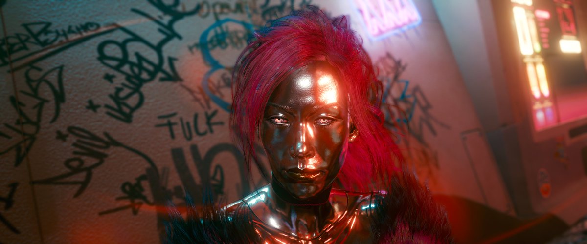 GameScreenCap's tweet photo. Lizzy Wizzy.

#Cyberpunk2077 

#WVPPortrait #Cyberpunk2077PhotoMode 
#VirtualPhotography #RTXOn  
#TheCapturedCollective #CyberSunday 
#VPEclipse #VGPUnite #PhotoDenUC https://t.co/JXJCCmUm9a