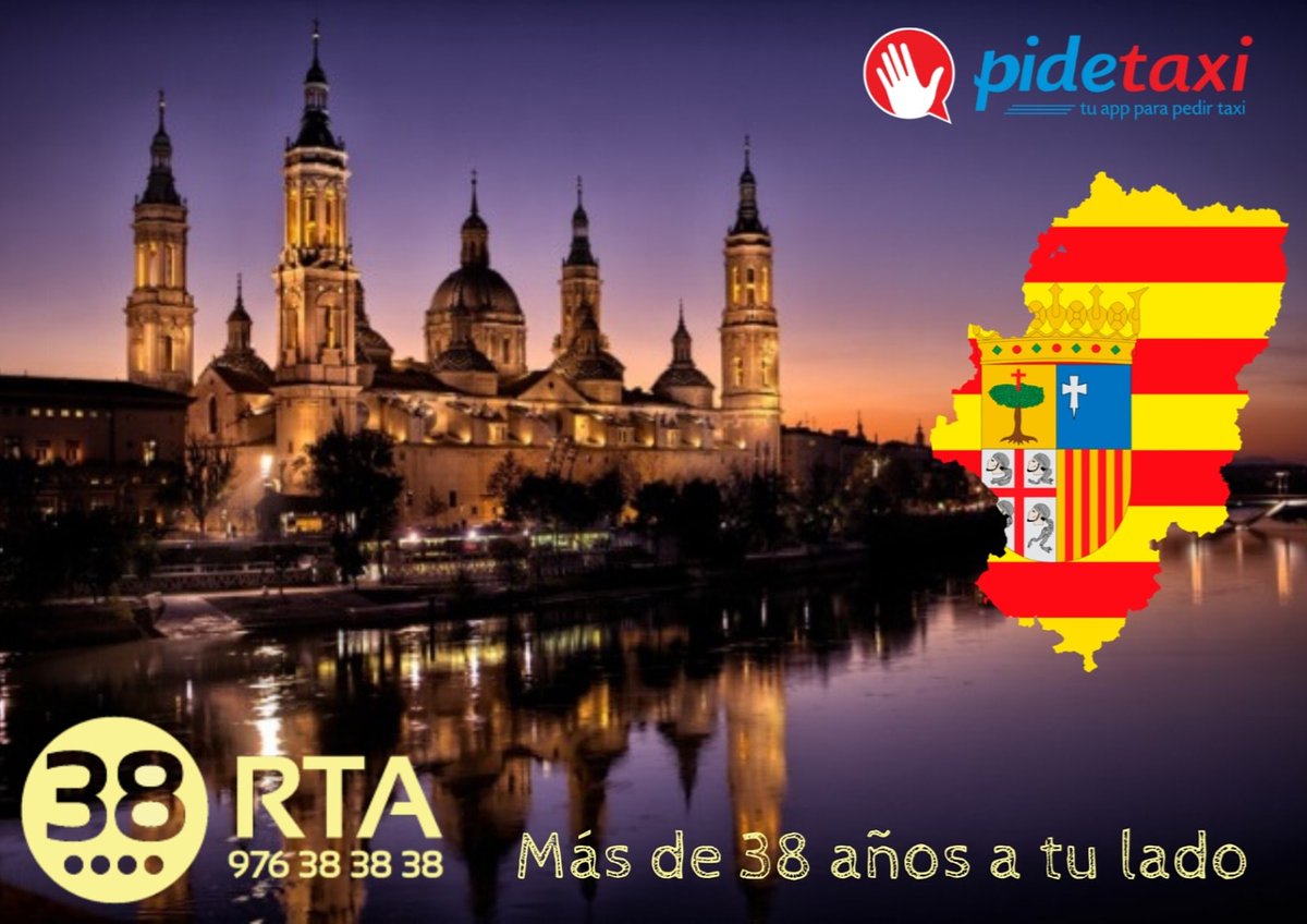 radiotaxi38's tweet photo. Más de 38 años ofreciendo un servicio esencial y de calidad en la ciudad más bonita de España.

☎️ 976383838
📱App PideTaxi 

#38
#RadioTaxiAragon
#PideTaxi
#Zaragoza
#Taxi https://t.co/qd9F9MA6Kn
