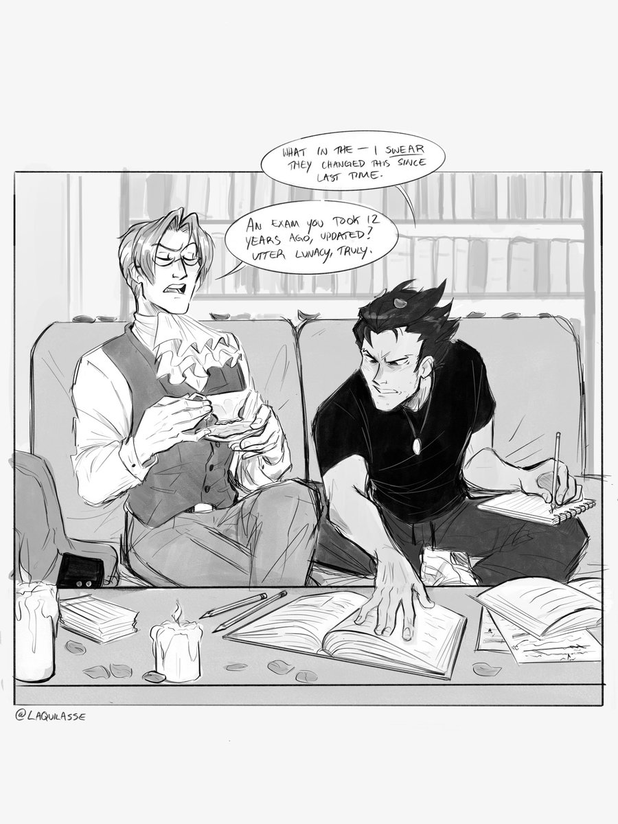 (Late) narumitsu Valentine's Day study buddies ❤️? 