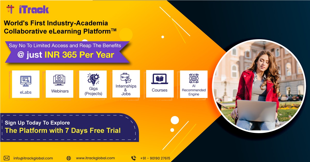 kaushal_e's tweet photo. Imagine if you could access #COURSES, #projects, virtual labs, #internships &amp; #Jobs, etc. @ Re.1 per day per year?
@itrackglobal brings you Unlimited Access on subscription-reap benefits @ just INR 365/- per year.

Sign Up &amp; explore with 7 days FREE TRIAL
https://t.co/ZO1LvczOoW https://t.co/oZuh3qOdLe