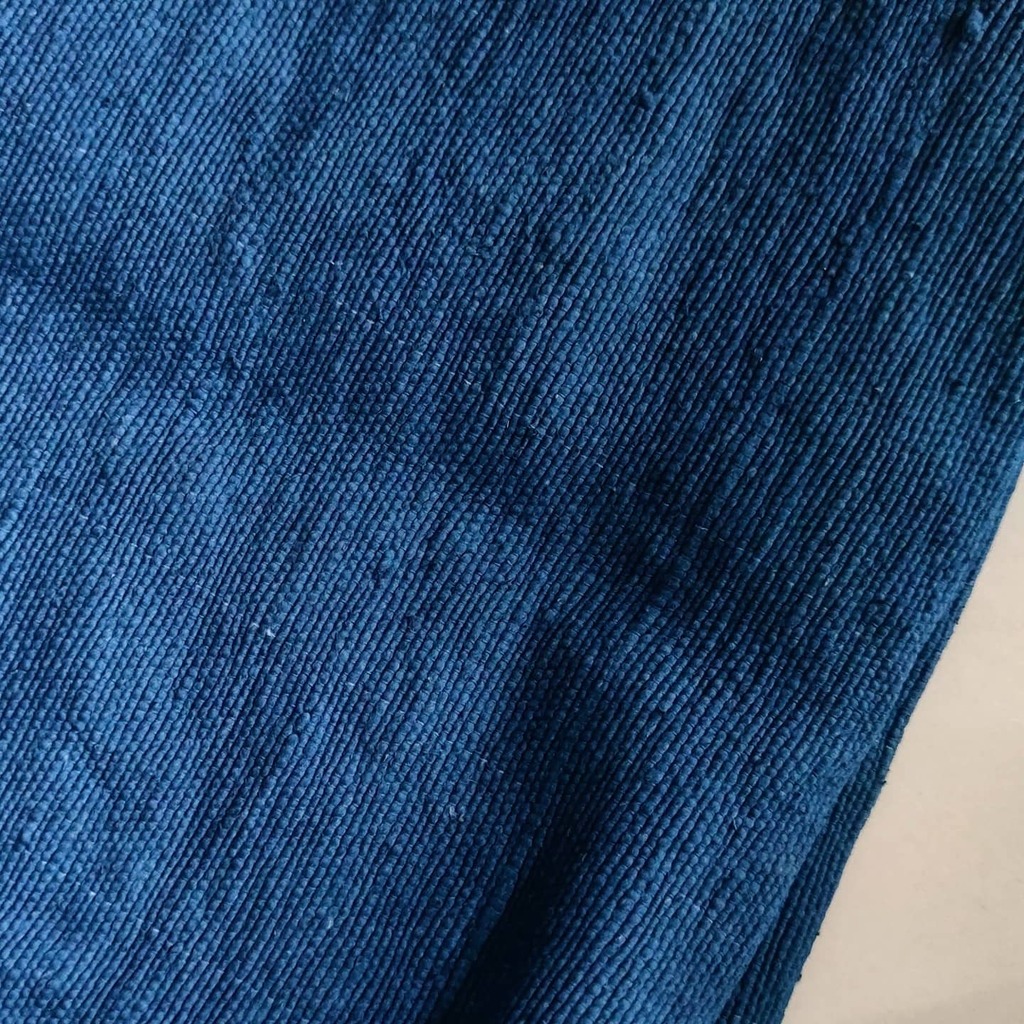 An indigo blue out of a very very nice 100% recycled fabric from <a href="/pable/">Matthew</a>.id. Oh and this indigo is pretty special because this came from our own cropped indigo from our farm. Talk about true farm to wardrobe initiative, we're just getting started! 

Shoul… instagr.am/p/CLlZdpSlz08/
