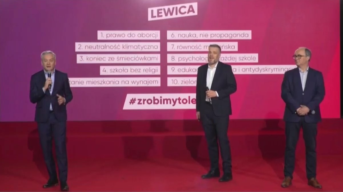bogdan607's tweet photo. Na konwencji Lewicy o prawie do aborcji mówiło trzech facetów, bo głos kobiety jest ważny https://t.co/awMFpRJXpt