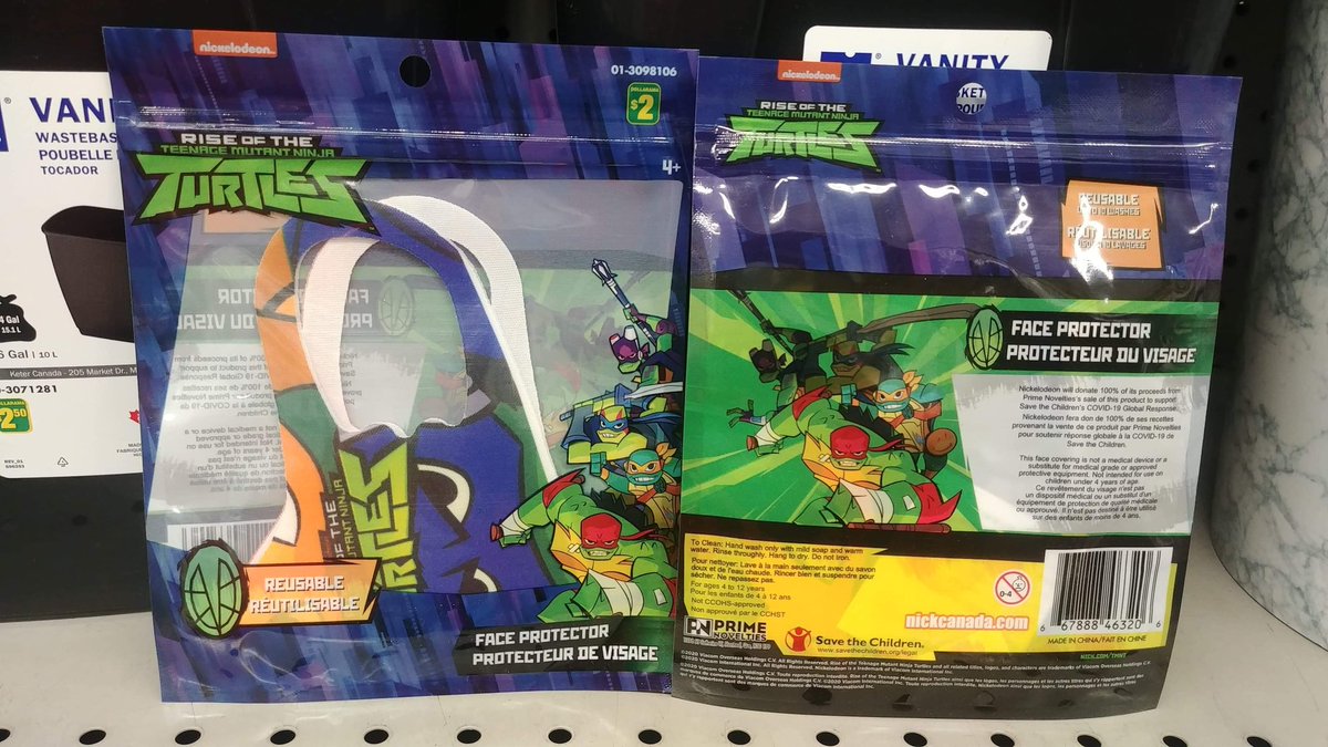 tOkka's tweet photo. #RiseOfTheTMNT #FaceProtector at Canada #DollarRama store . . #TMNT.. courtesy of Jorhan https://t.co/FFOp4BTEzs