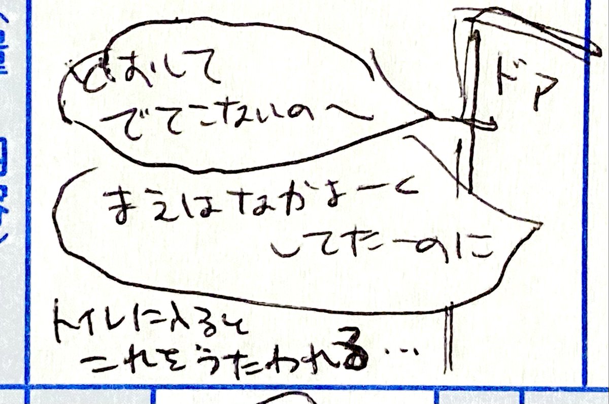 com_note_pic's tweet photo. トイレに入るとこれ(アナ雪の歌)をうたわれる…

#育児 #保育園連絡帳 https://t.co/vkBG4L1maP