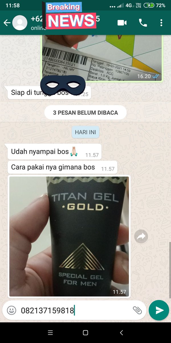 #titangelasli
OBAT PEMBESAR ALAT VITAL

👉SANGAT AMPUH
👉OLESKAN LANGSUNG BESAR DAN PANJANG KERAS
👉HASIL PERMANEN
👉MADE IN RUSIA
👉 MENAMBAH DURASI BERCINTA 

WA api.whatsapp.com/send?phone=628…
Info lengkap 
👇
obatpembesaralatvital69.blogspot.com/2019/10/titan-…

Gabi Magelang #PDIPJuaraKorupsi #AniesNgapainAja