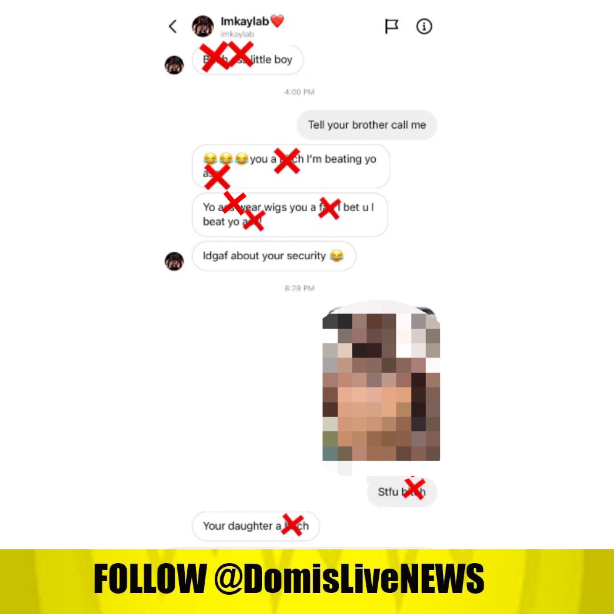 Domislive News On Twitter Conversation Leaked Of Argument Between Kingvon S Sister And 6ix9ine And Him Sending Her King Von S Autopsy Picture Https T Co 0vtjbhkdig
