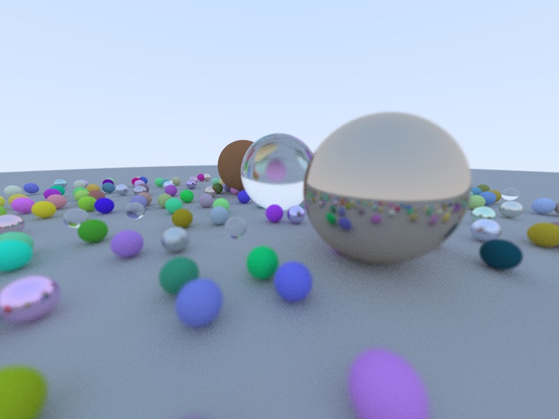 LudusEstArs's tweet photo. I implemented the #RayTracingInOneWeekend book on Swift as an exercise to get familiar with it.
As expected, way lower performance than my previous version in Rust (that could be widely improved).
For the same scene:
🦀 #RustLang: 77.33 seconds
🦅 #SwiftLang: 642.37 seconds https://t.co/wisOL3AzLm