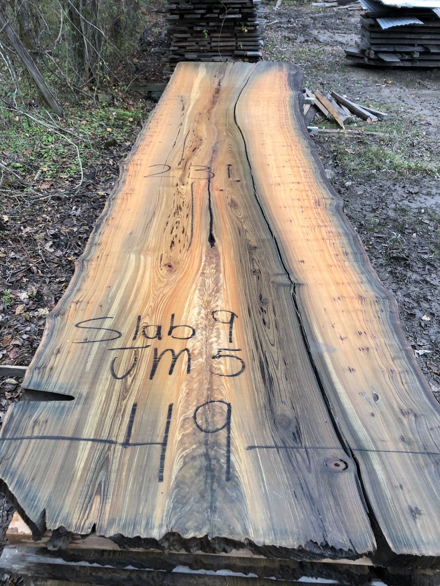 CypressSinker's tweet photo. I am so mesmerized at the beautiful color and grain in these slabs . They are 20 feet long and average 50 inches wide  #logging  #swamplogging #rivertable #cypress #sinkercypress #sawmill #liveedge #liveedgewood #liveedgetable #liveedgeslab #liveedgefurniture #wood #woodworking https://t.co/AjsogzKIZi