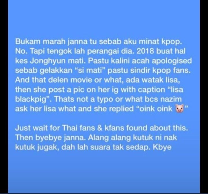 aleeyaaae_'s tweet photo. first she messed up with the whole  kpop fandom and now she choose the wrong fandom to fight 😏😏😏👊🏼 rip janna nick #jannanickisgoingtojailparty https://t.co/DvIudQjFxB