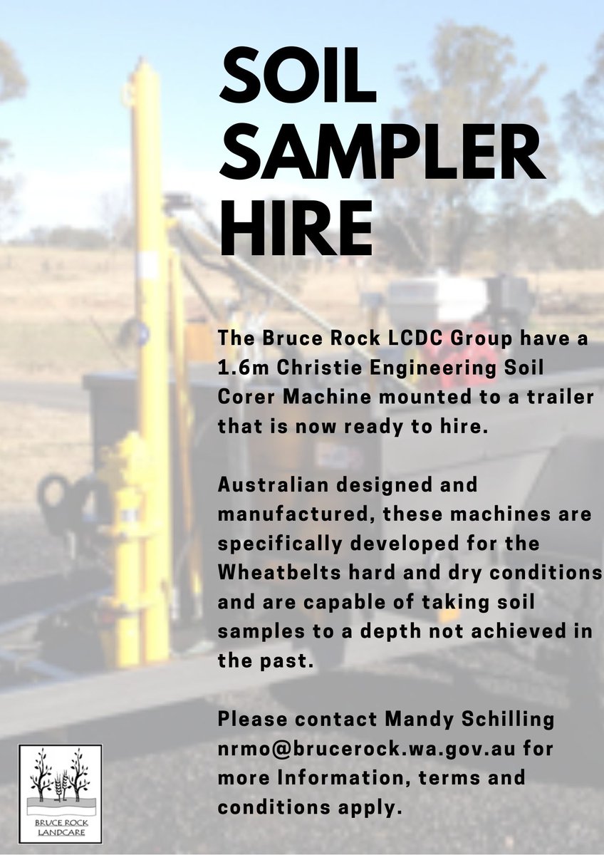 Soil Corer available for hire - please get in contact if interested.