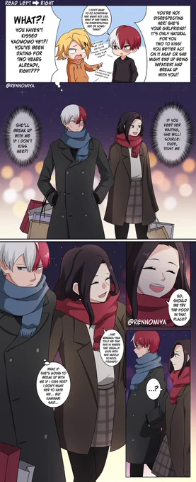 How I imagined their first kiss is gonna be like:

#todomomo #轟百 