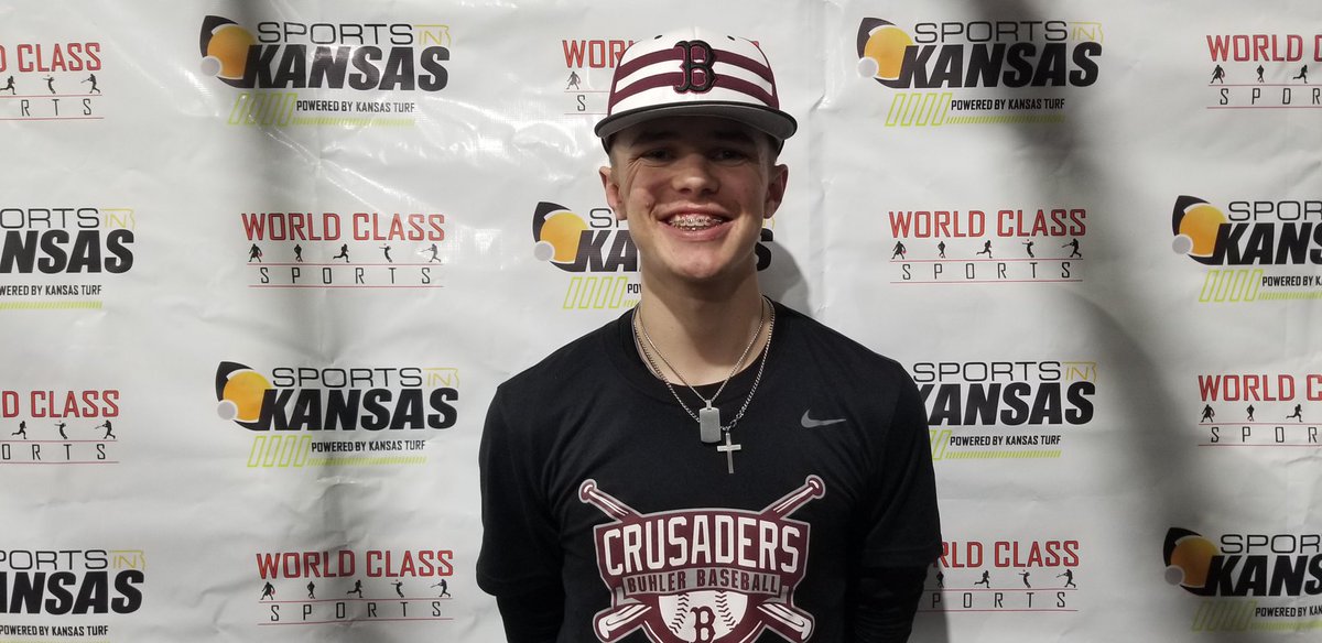 Bradley Neill of Buhler HS was a first team all-state selection as a pitcher from SIK two years ago as a freshman when we last had a baseball season. Should be one of 4A top players. Kid hits all his spots and throws a lot of strikes. 4A runner up in 2019. #sportsinkansas
