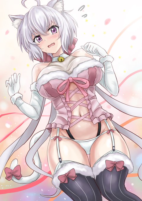 今日は猫の日っ!猫の日もやっぱり猫コス雪音クリスちゃんですね 