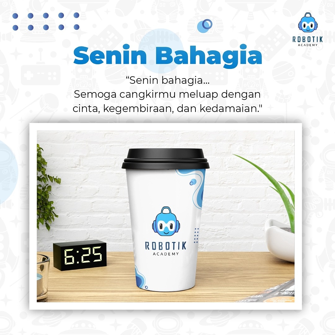 RobotikAcademy's tweet photo. Selamat hari senin, tetap semangat menjalankan kehidupan untuk meraih anugerah di hari yang indah ini.
=========================
#seninsemangat #motivasi #semangatpagi https://t.co/YorADkwaa2