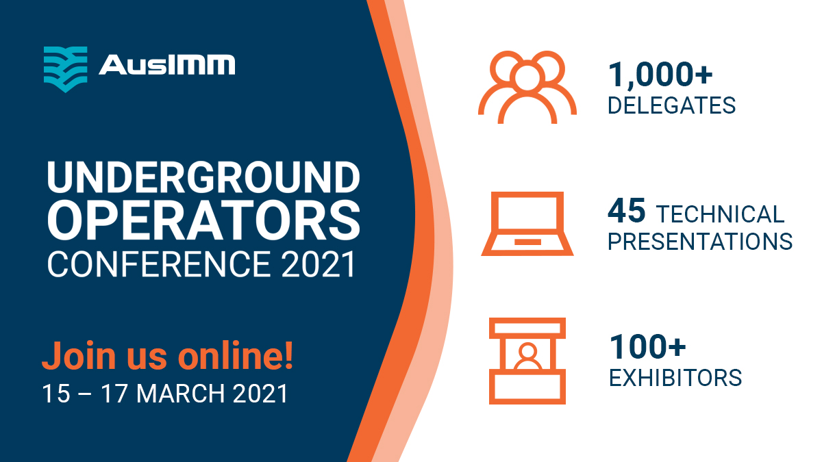 TheAusIMM's tweet photo. 3 weeks to go before #UGOPS2021 kicks off in Perth! Can't make it in-person? Join us online and connect with over 1,000 global attendees. Over 20 hours of content, online networking events and 100+ exhibitors, are just some of the exciting features: https://t.co/We2N69XQVg https://t.co/aNHAsexyUp