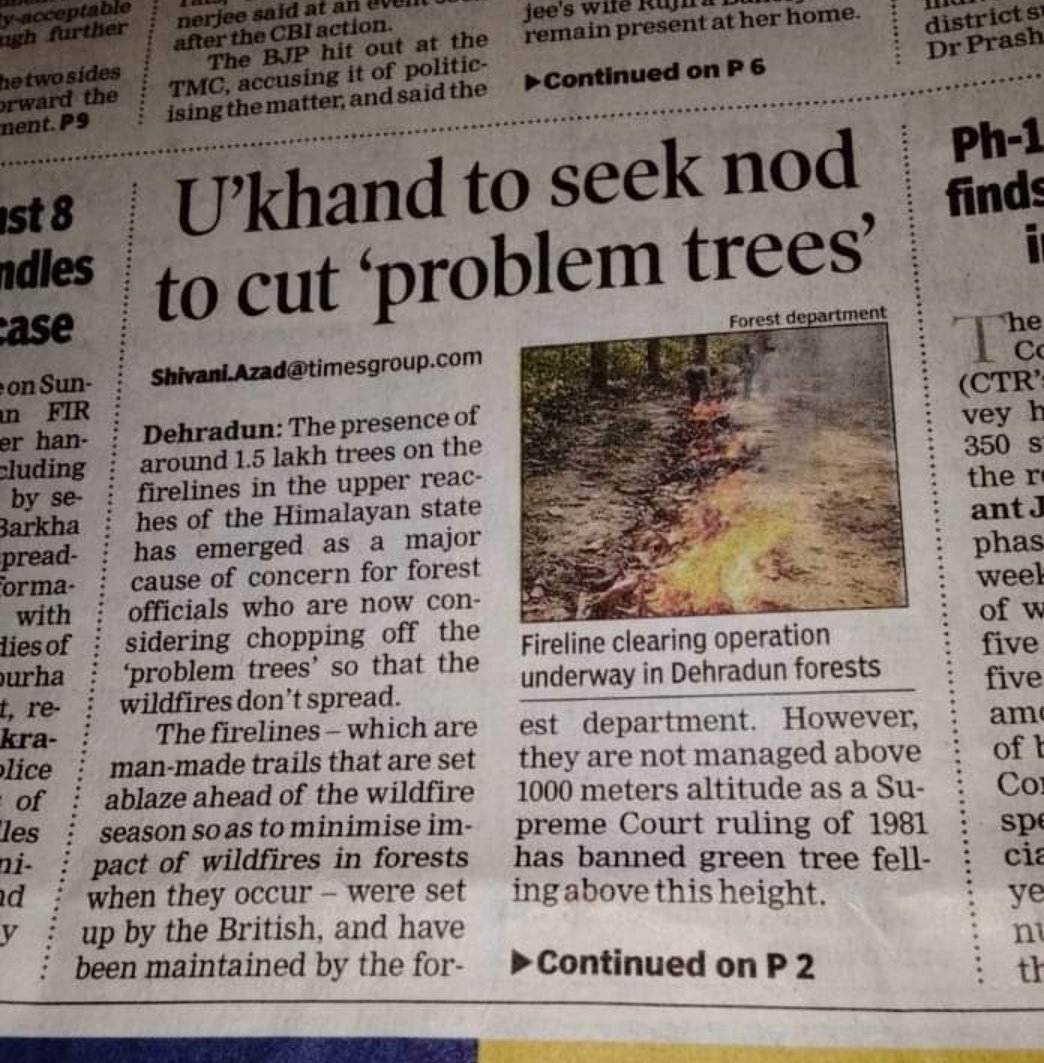 I fail to understand our environment minister Other states are planting trees on the slopes to prevent landslides. No more deforestation 🙏 According to Geologist's deforestation leads to calamities @moefcc @shivaniazadTOI @tsrawatbjp @Drharaksingh @harishrawatcmuk @pritamSpcc