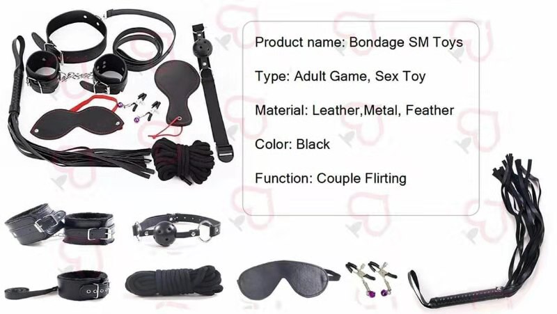 Dubai Adult Sex Toys Shop on Twitter: "Product name: Bondage SM Toys Type: Adult Game, Sex Toy Material: Leather, Metal, Feather Color: Black  Function:Couple Flirting Personal Adult Products Services in Dubai. Friends  who