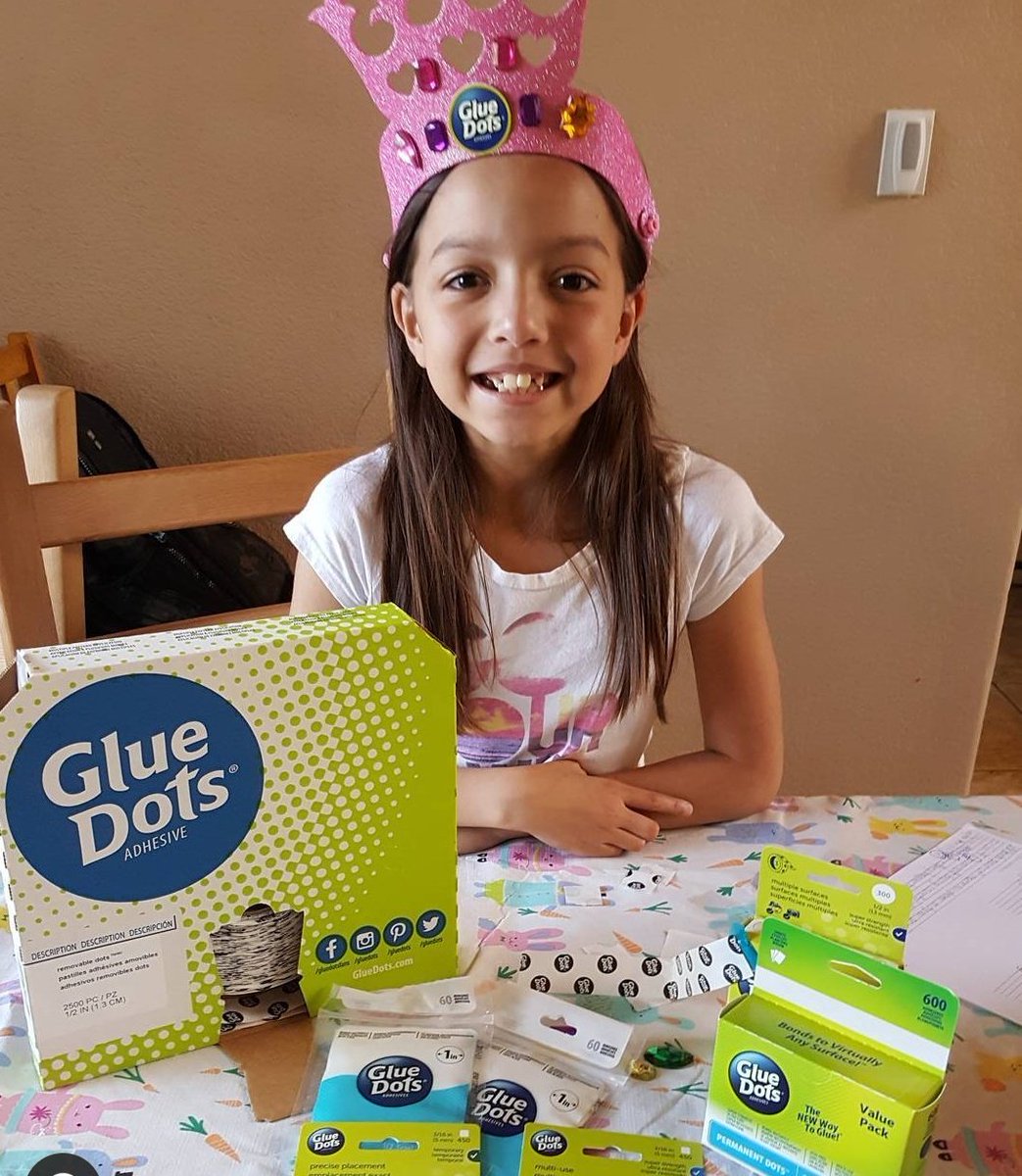 Remembering when @kianakatherine wrote to <a href="/GLUEDOTS/">Glue Dots</a> and they sent her the swaggiest package ever... my crafting queen still LOVES #gluedots to this day ❤💯