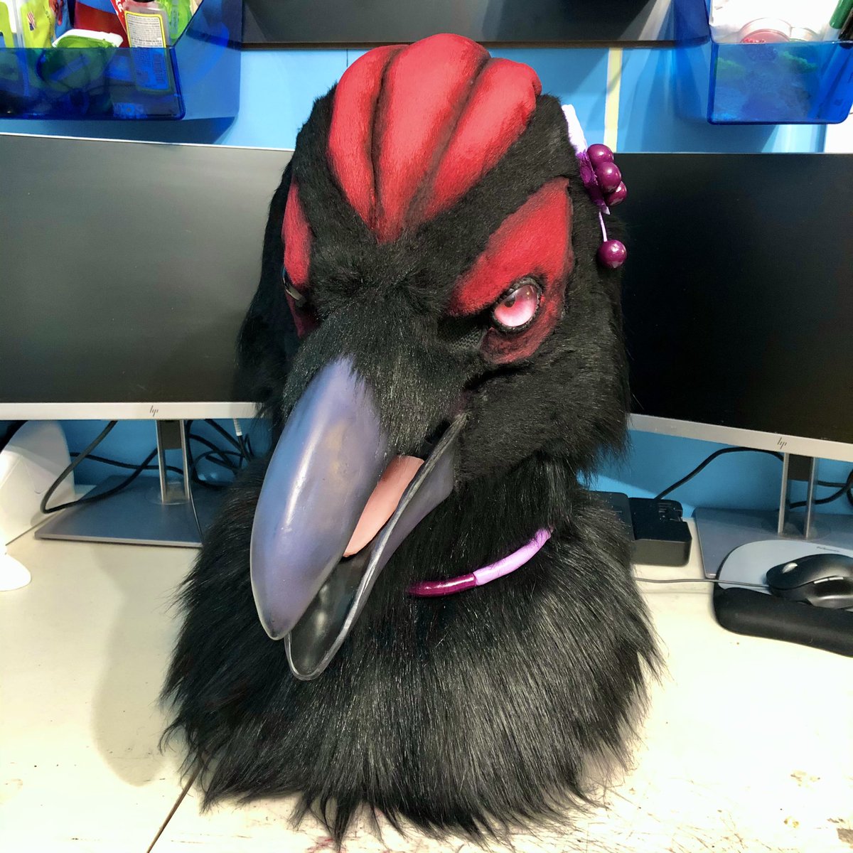 ThePyrateCove's tweet photo. Happy #SmallMakerSunday!!!
Alterations for @TundraBirb ! I made the accessories, added crest, fixed beak, shave job and airbrushed! Happy to finally have her fleshed out! https://t.co/jSfzgp51mE
