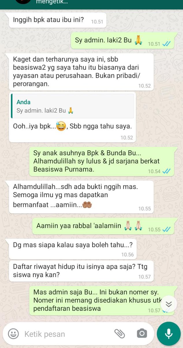 Byk pertanyaan serupa ini yg msk ke admin lwt DM+WA

Dan ini jawabannya 🙏

Mohon doa Bpk Ibu Om Tante semua 🙏🙏
Bunda <a href="/EenEnik/">Een Enik</a> sdh 3 hari ini kurang sehat &amp; butuh istirahat. Kecapean lembur menyiapkan pendaftaran beasiswa &amp; segala sesuatunya.
Trmksh 🙏🙏