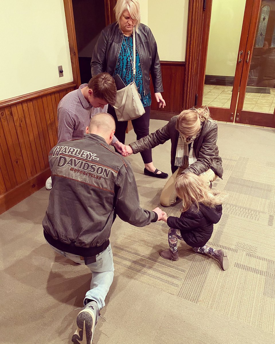 TyDrost's tweet photo. After Service at @thrivechurch_honesdale tonight Lorelai prayed with us  for God to use these two world changers mightily as they get ready to head out for itinerate ministry. This generation is not backing down, they’re being used in Faith and by The Holy Spirit! https://t.co/nVI4VOumpE