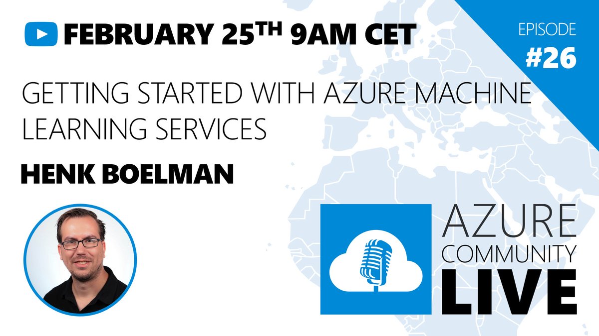 Azure Community Live (@azurecomlive) on Twitter photo Join us this Thursday as <a href="/hboelman/">Henk Boelman</a> gives an introduction to <a href="/Azure/">Microsoft Azure</a> Machine Learning using nothing but kittens and llamas. We think. 🤔
Block out your calendar right now! 📅
youtu.be/K-duwaSqkfE Join us this Thursday as <a href="/hboelman/">Henk Boelman</a> gives an introduction to <a href="/Azure/">Microsoft Azure</a> Machine Learning using nothing but kittens and llamas. We think. 🤔
Block out your calendar right now! 📅
youtu.be/K-duwaSqkfE
