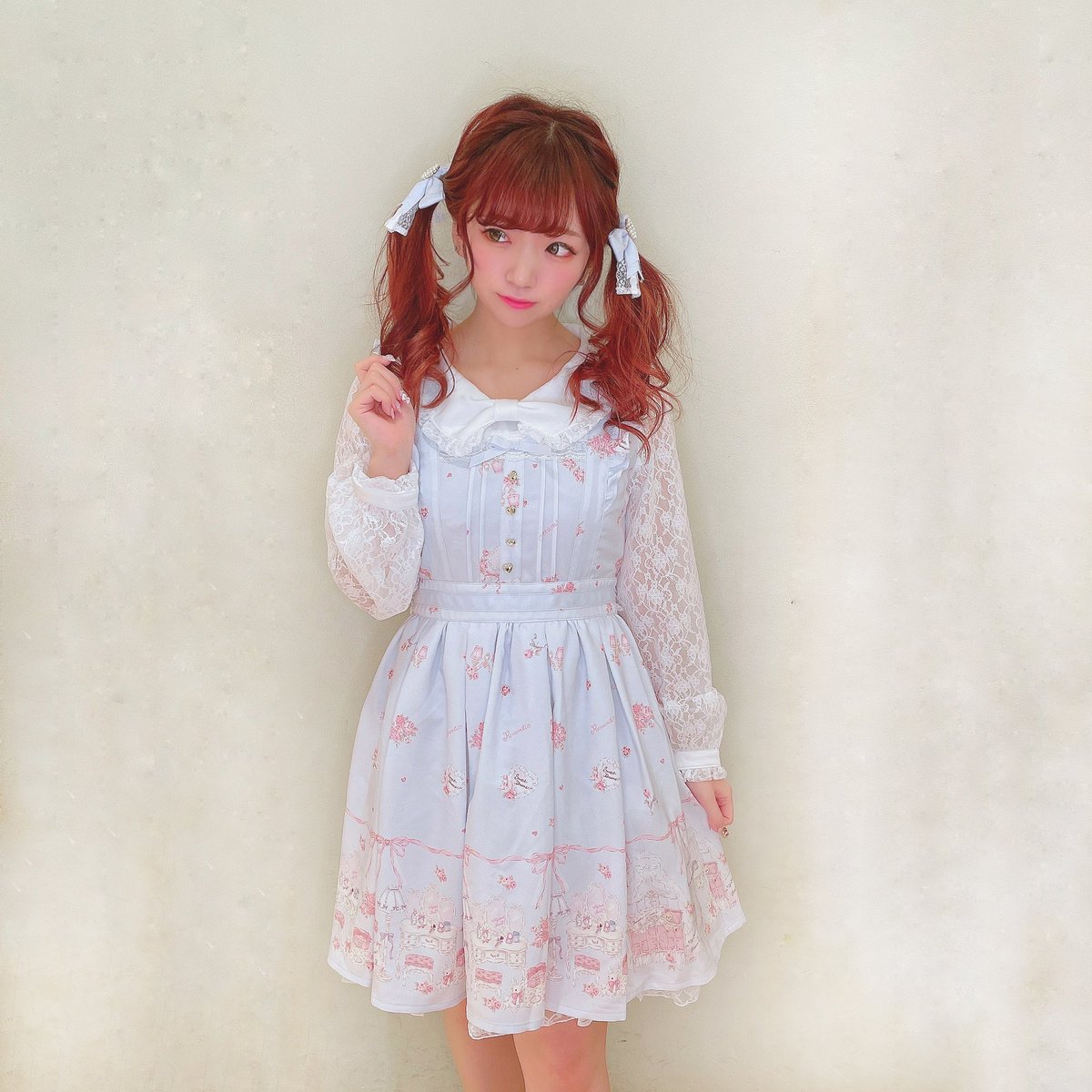 ワン子♡ an another angelus】 配色パイピングドット柄ワンピースコート