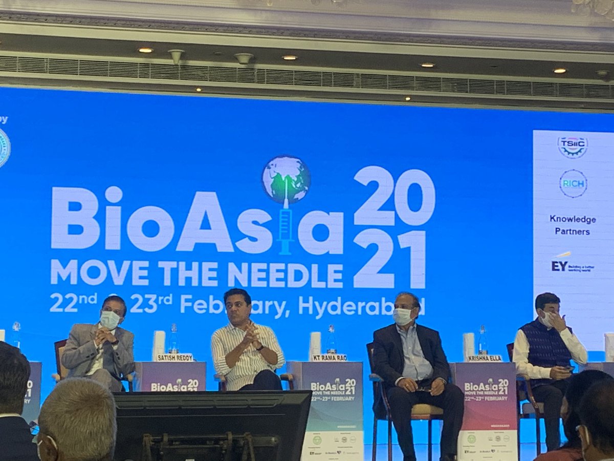 rpallela's tweet photo. #BIOASIA2021 inaugural! @nalamrao57 @AIC_CCMB @ccmb_csir @AIMtoInnovate @NITIAayog @RICH_Hyd @ShakthiNagappan @paridhigpta  @jayesh_ranjan @KTRTRS @MinisterKTR @teamTSIC https://t.co/TptXRKkBnx