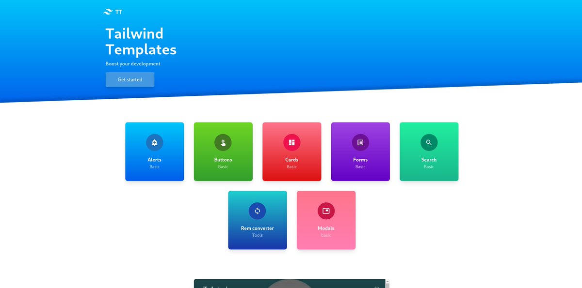 6. Tailwind TemplatesA free collection of Tailwind CSS Templates & Tailwind components for rapid UI development.Link:  http://tailwindtemplates.io 