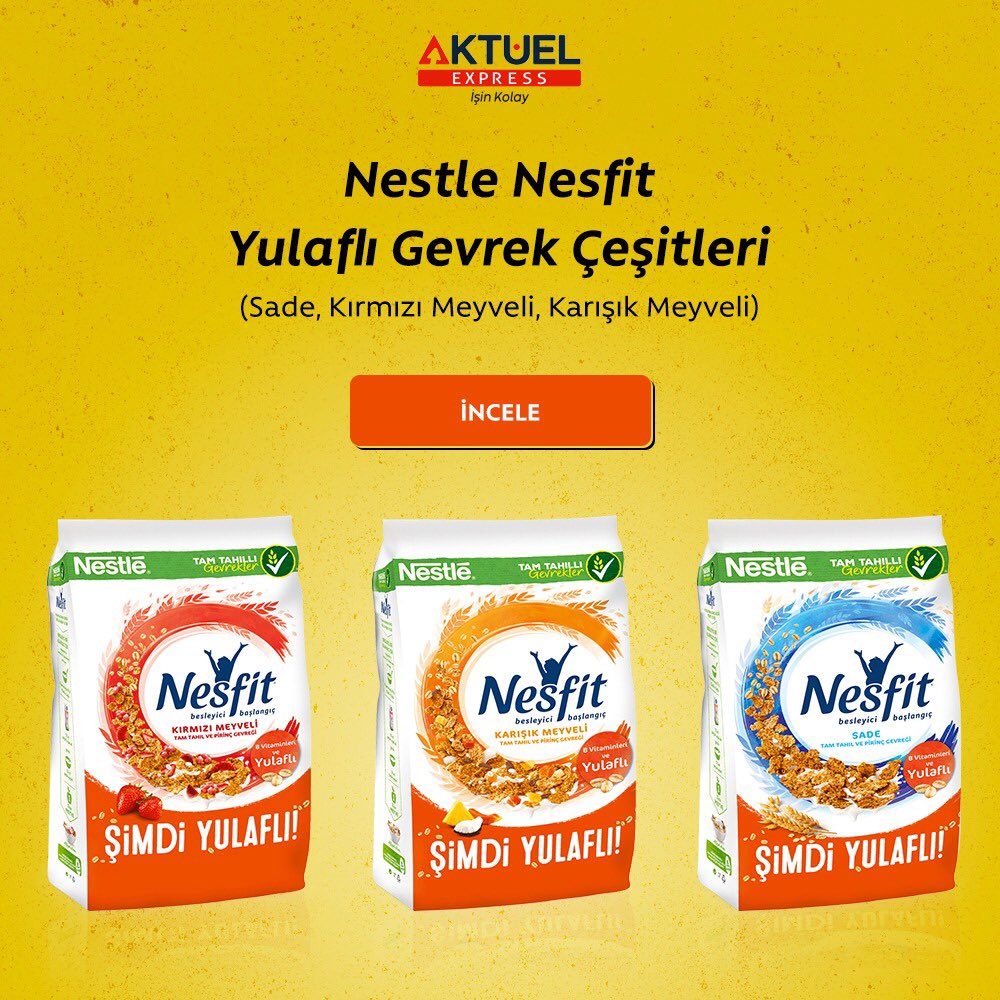 Yulaflı gevrek çeşitleri ile fit kal!

#nesfit #yulaf #yulaflıgevrek #diyet #yulafkahvaltı #formunadikkatedenlere #onlineshop #işinkolay #aktüelexpress