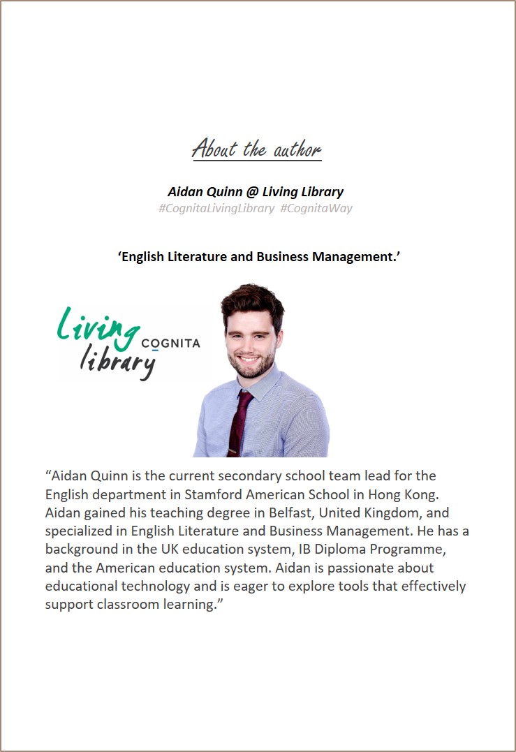 Unlock your academic and creative potential with Aidan Quinn @ Living Library. Sign him today! #CognitaWay <a href="/CognitaSchools/">Cognita Schools</a> <a href="/StamfordHK/">Stamford American School Hong Kong</a>