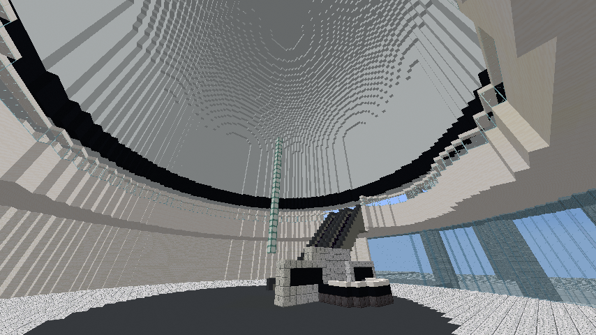 Yussan マイクラでニコ超再現 ワールドビジネスガーデン内装工事着手 最初はこの円形の建物の内装から なるべく本物に近づけれるように制作頑張ります ネット超会議21 ワールドビジネスガーデン 海浜幕張 マインクラフト T Co