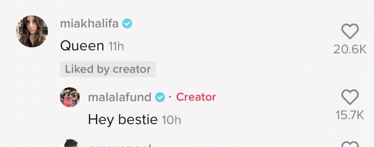 mia khalifa and malala are homies apparently ?