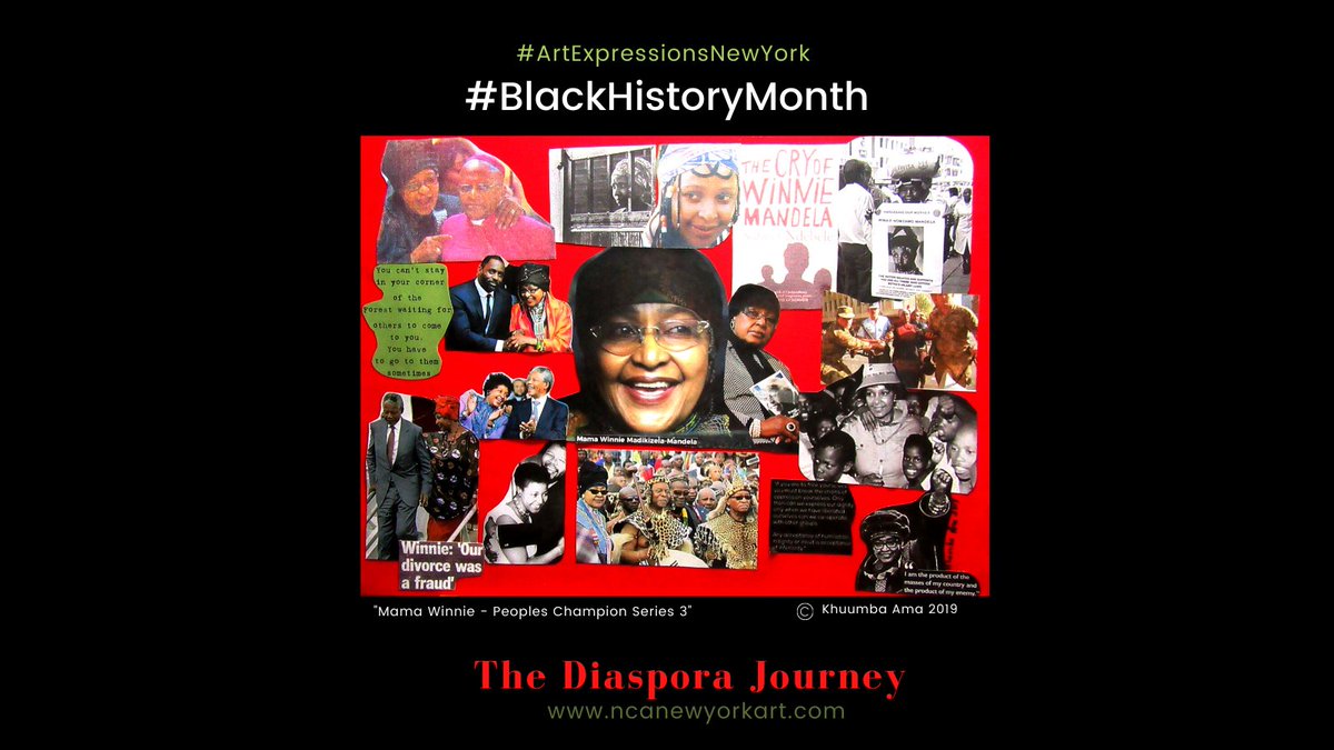 Khuumba Ama
"Mama Winnie - Peoples Champion Series 3" - 2019
Mixed Media
@Khuumbalove

#TheDiasporaJourney - a virtual exhibition of works by member Artists in celebration of #BlackHistoryMonth 
#ArtExpressionNewYork series from 22 February - 25 March, 2021.