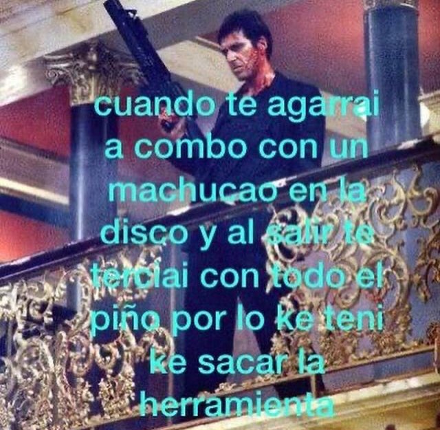 173fly___'s tweet photo. @oli1234561 cuando te agarrai 
a combo con un 
machucao en la
disco y al salir te 
terciai con todo el
piño por lo ke teni 
ke sacar la 
herramienta https://t.co/O5xxz5zCOG